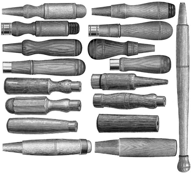 The different types of gouges 