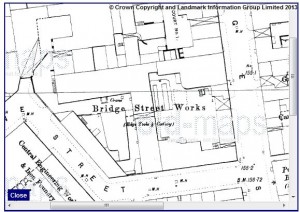 Bridge Street Works 1890 Town Plans