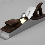 Render of iron jointer w/ walnut infill front